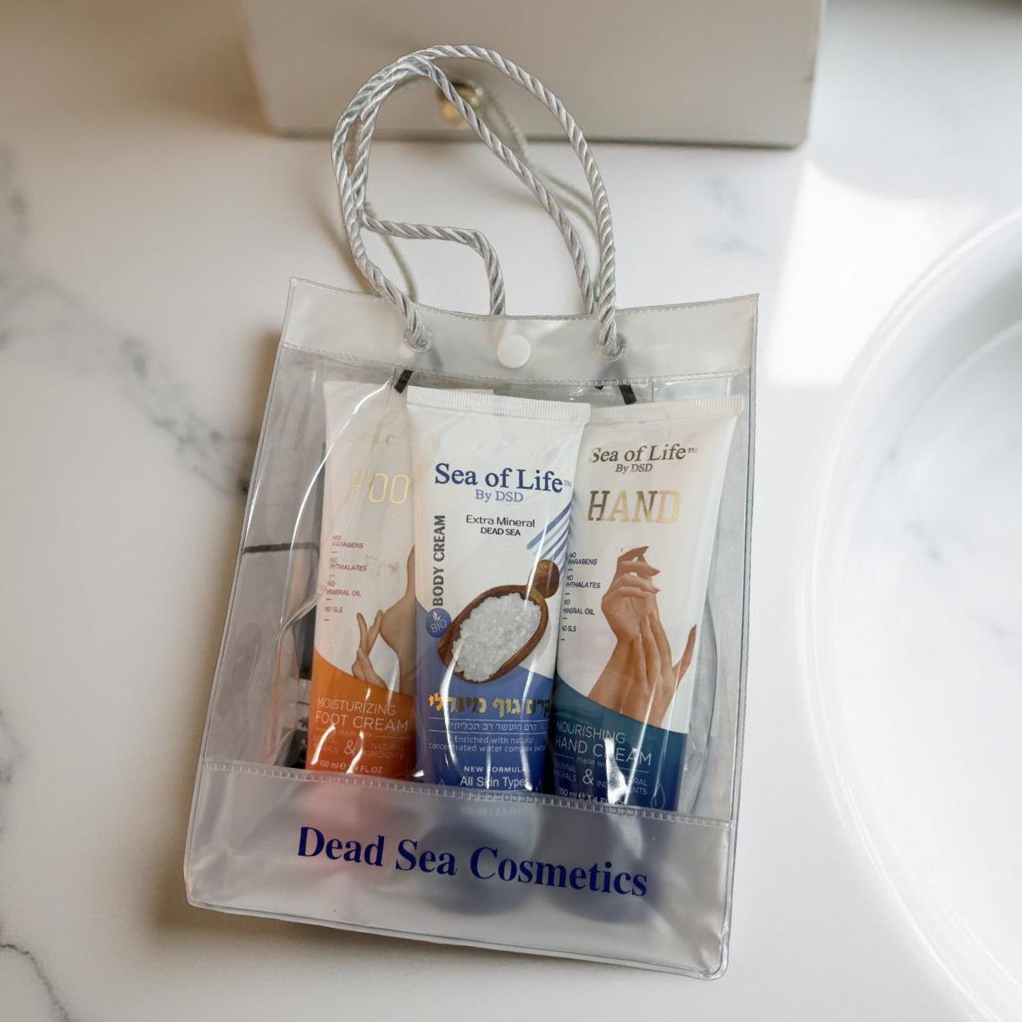 מארז Dead Sea Cosmetics - תיק שקוף - Sea of Life ים המלח